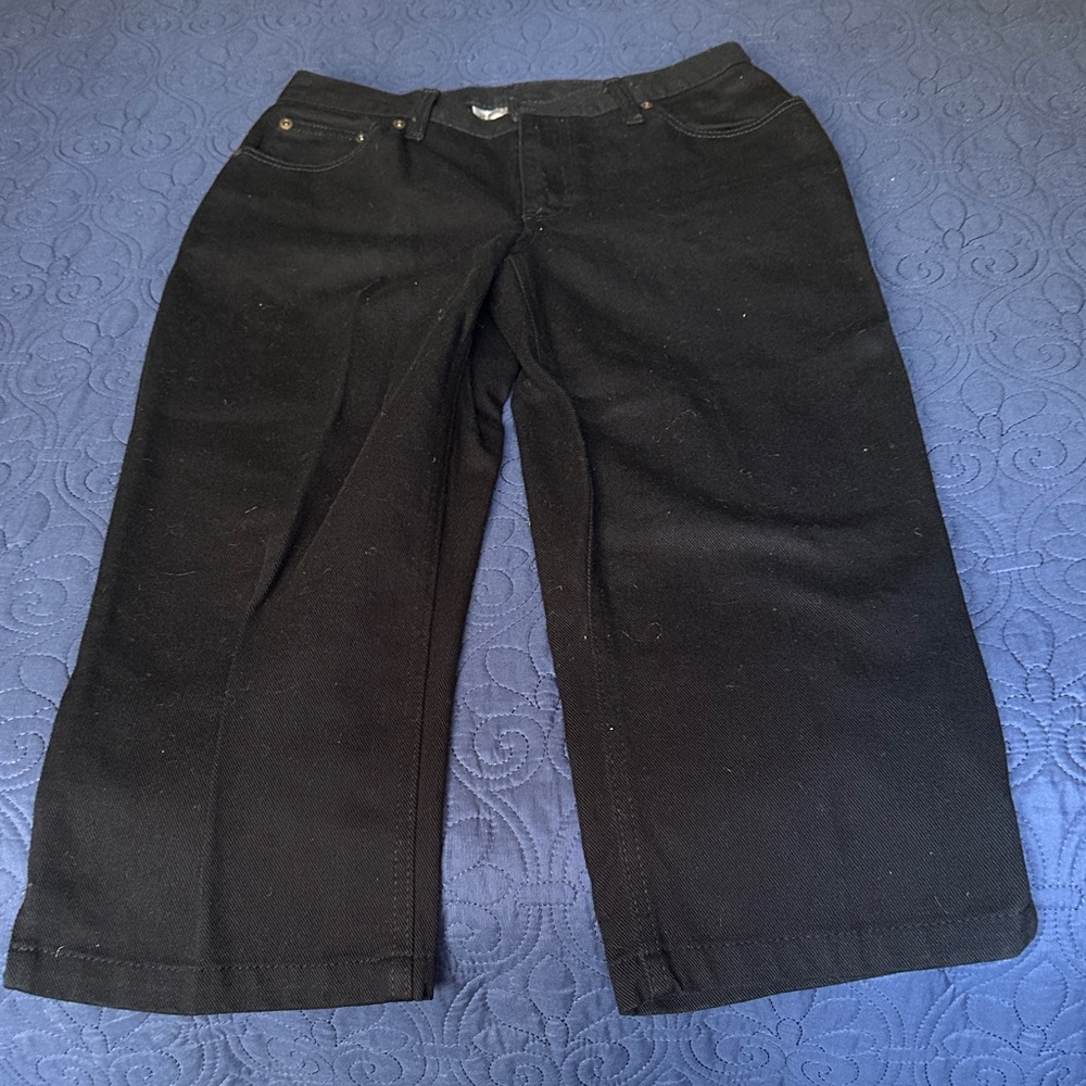 Elegant Black Wide Leg Jeans